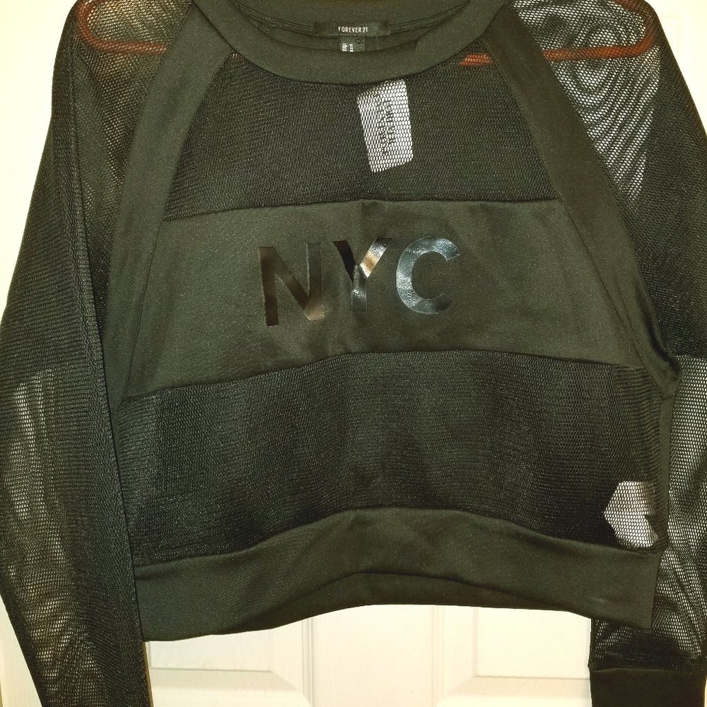 sheer sleeve top